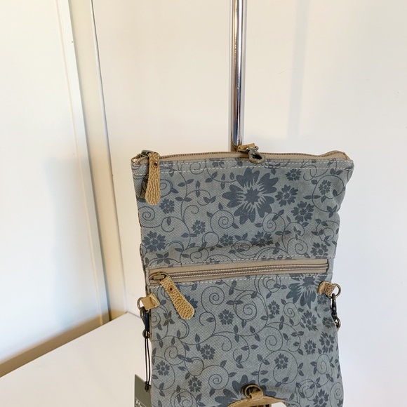 Myra Teal & Tan Crossbody Bag! - Picture 5 of 7